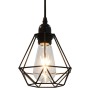 Ceiling lamp with black rhombus design 3 E27 bulbs by vidaXL, Lamps - Ref: Foro24-281633, Price: 59,79 €, Discount: %