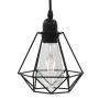 Ceiling lamp with black rhombus design 3 E27 bulbs by vidaXL, Lamps - Ref: Foro24-281633, Price: 59,79 €, Discount: %