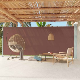 Retractable side awning for brown patio 220x600 cm by , Umbrellas - Ref: Foro24-317981, Price: 124,99 €, Discount: %