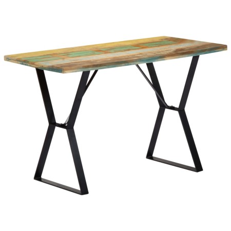 Recycled solid wood dining table 120x60x76 cm by vidaXL, Kitchen and dining tables - Ref: Foro24-247950, Price: 175,21 €, Dis...