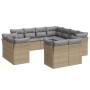 Set von 11-teiligen Gartensofas mit beigen Kissen aus synthetischem Rattan von , Gartensets - Ref: Foro24-3250348, Preis: 872...