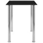 Black tempered glass dining table 120x60x75 cm by vidaXL, Kitchen and dining tables - Ref: Foro24-281852, Price: 109,08 €, Di...