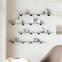 Wall shelves 2 units engineered wood gray Sonoma 40x10x1.5 cm by , Shelves - Ref: Foro24-838198, Price: 22,34 €, Discount: %