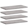 Wall shelves 4 units engineered wood gray Sonoma 40x20x1.5 cm by , Shelves - Ref: Foro24-838203, Price: 19,34 €, Discount: %