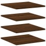 Estantes pared 4 uds madera ingeniería marrón roble 40x40x1,5cm de , Estanterías - Ref: Foro24-838217, Precio: 31,99 €, Descu...