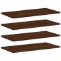 Estantes pared 4 uds madera ingeniería marrón roble 60x30x1,5cm de , Estanterías - Ref: Foro24-838241, Precio: 34,99 €, Descu...