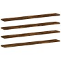 Wall shelves 4 units engineered wood oak smoke 80x10x1.5 cm by , Shelves - Ref: Foro24-838255, Price: 21,63 €, Discount: %