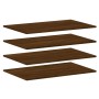 Wall shelves 4 units engineered wood brown oak 80x50x1.5cm by , Shelves - Ref: Foro24-838283, Price: 52,13 €, Discount: %