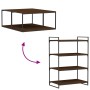 Wall shelves 4 units engineered wood brown oak 80x50x1.5cm by , Shelves - Ref: Foro24-838283, Price: 52,13 €, Discount: %