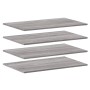 Estantes pared 4 uds madera ingeniería gris Sonoma 80x50x1,5 cm de , Estanterías - Ref: Foro24-838281, Precio: 53,99 €, Descu...