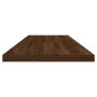 Estantes pared 4 uds madera ingeniería marrón 100x20x1,5 cm de , Estanterías - Ref: Foro24-838295, Precio: 33,99 €, Descuento: %