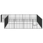 Dog playpen with 20 black galvanized steel panels by , Dog kennels - Ref: Foro24-3209560, Price: 485,38 €, Discount: %