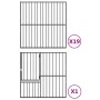 Dog playpen with 20 black galvanized steel panels by , Dog kennels - Ref: Foro24-3209560, Price: 485,38 €, Discount: %