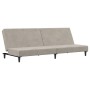 2-Sitzer-Schlafsofa hellgrauer Samt von , Sofas - Ref: Foro24-375732, Preis: 217,99 €, Rabatt: %