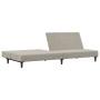 2-Sitzer-Schlafsofa hellgrauer Samt von , Sofas - Ref: Foro24-375732, Preis: 217,99 €, Rabatt: %