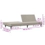 2-Sitzer-Schlafsofa hellgrauer Samt von , Sofas - Ref: Foro24-375732, Preis: 217,99 €, Rabatt: %