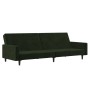 Sofá cama de 2 plazas terciopelo verde oscuro de , Sofás - Ref: Foro24-375739, Precio: 225,85 €, Descuento: %