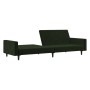 Sofá cama de 2 plazas terciopelo verde oscuro de , Sofás - Ref: Foro24-375739, Precio: 226,15 €, Descuento: %