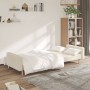 Sofá cama de 2 plazas tela color crema de , Sofás - Ref: Foro24-375730, Precio: 244,23 €, Descuento: %