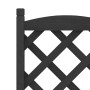 Planter with lattice and wheels made of solid black fir wood by , Pots and planters - Ref: Foro24-3207649, Price: 68,27 €, Di...