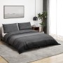 Dark grey cotton duvet cover set 260x220 cm by , Duvet covers - Ref: Foro24-136491, Price: 34,50 €, Discount: %