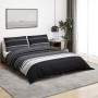 Black and white cotton duvet cover set 260x240 cm by , Duvet covers - Ref: Foro24-136498, Price: 30,06 €, Discount: %