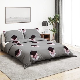 Gray cotton duvet cover set 240x220 cm by , Duvet covers - Ref: Foro24-136464, Price: 26,99 €, Discount: %