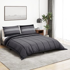 Dark grey cotton duvet cover set 135x200 cm by , Duvet covers - Ref: Foro24-136424, Price: 25,99 €, Discount: %