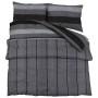 Dark grey cotton duvet cover set 135x200 cm by , Duvet covers - Ref: Foro24-136424, Price: 23,99 €, Discount: %