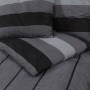 Dark grey cotton duvet cover set 135x200 cm by , Duvet covers - Ref: Foro24-136424, Price: 23,99 €, Discount: %