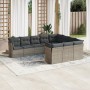 Garden sofa set 10 pieces with gray synthetic rattan cushions by , Garden sets - Ref: Foro24-3218220, Price: 624,86 €, Discou...