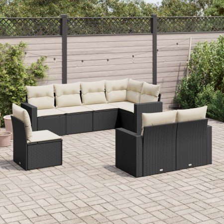 8-piece garden sofa set with black synthetic rattan cushions by , Garden sets - Ref: Foro24-3219226, Price: 553,58 €, Discoun...