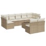 Set Gartensofas mit beigen Kissen 10 Stück synthetisches Rattan von , Gartensets - Ref: Foro24-3218158, Preis: 740,99 €, Raba...