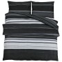 Black and white cotton duvet cover set 200x220 cm by , Duvet covers - Ref: Foro24-136502, Price: 29,71 €, Discount: %