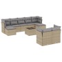 Garden sofa set with beige cushions, 10 pieces, made of synthetic rattan. by , Garden sets - Ref: Foro24-3218319, Price: 656,...