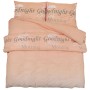 Pink cotton duvet cover set 260x220 cm by , Duvet covers - Ref: Foro24-136521, Price: 30,49 €, Discount: %