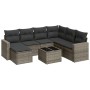 Set de sofás de jardín 8 pzas y cojines ratán sintético gris de , Conjuntos de jardín - Ref: Foro24-3219300, Precio: 512,73 €...