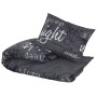 Black cotton duvet cover set 200x200 cm by , Duvet covers - Ref: Foro24-136523, Price: 28,68 €, Discount: %