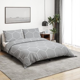 Gray cotton duvet cover set 260x240 cm by , Duvet covers - Ref: Foro24-136453, Price: 34,98 €, Discount: %