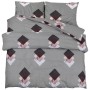 Gray cotton duvet cover set 200x200 cm by , Duvet covers - Ref: Foro24-136466, Price: 24,99 €, Discount: %