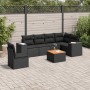 7-teiliges Garten-Esszimmerset und Kissen synthetisches Rattan schwarz von , Gartensets - Ref: Foro24-3225467, Preis: 499,20 ...