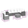 7-piece garden dining set with black synthetic rattan cushions by , Garden sets - Ref: Foro24-3225467, Price: 499,20 €, Disco...