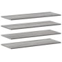 Estantes pared 4 uds madera ingeniería gris Sonoma 80x30x1,5 cm de , Estanterías - Ref: Foro24-838269, Precio: 49,25 €, Descu...