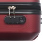 Hard suitcase set trolley wheels 3 pieces red red ABS by vidaXL, Suitcases - Ref: Foro24-91874, Price: 128,71 €, Discount: %