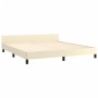 Bed frame with headboard cream synthetic leather 180x200cm by , Beds and slatted bases - Ref: Foro24-3125465, Price: 236,99 €...