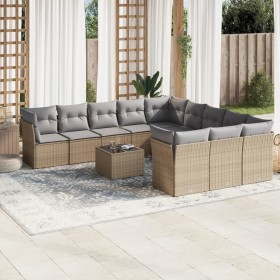 12-piece garden sofa set and brown synthetic rattan cushions by , Garden sets - Ref: Foro24-3250258, Price: 879,36 €, Discoun...