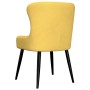 Dining chairs 2 units yellow fabric by vidaXL, dining chairs - Ref: Foro24-282522, Price: 141,99 €, Discount: %