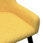 Dining chairs 2 units yellow fabric by vidaXL, dining chairs - Ref: Foro24-282522, Price: 141,99 €, Discount: %