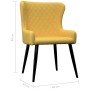 Dining chairs 2 units yellow fabric by vidaXL, dining chairs - Ref: Foro24-282522, Price: 141,99 €, Discount: %