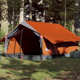 Gray and orange waterproof 2-person tent by , tents - Ref: Foro24-94361, Price: 56,99 €, Discount: %